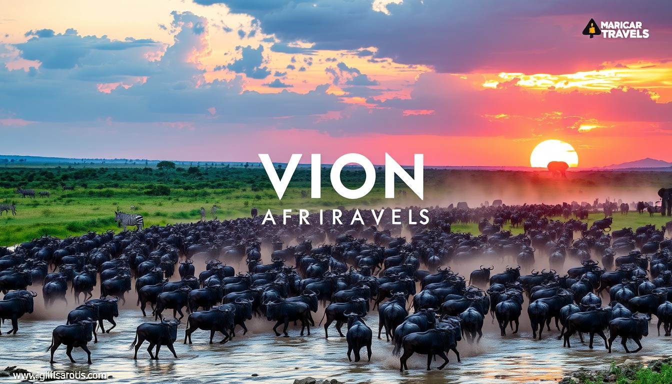 Tanzania wildebeest migration safari